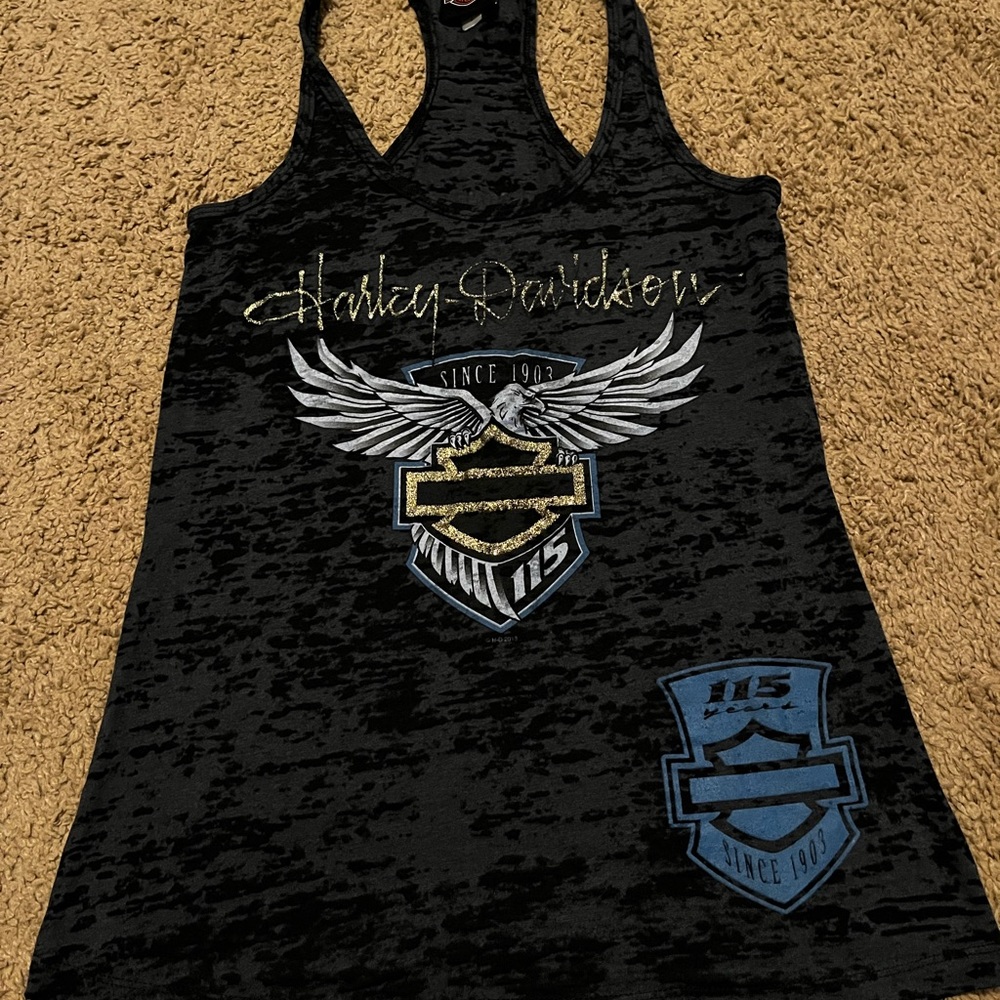 Womens 115th Anniversary Harley Davidson Tank Top Small